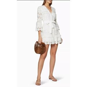 AlexisWhite Lace Noella Mini Dress XS Bridal Wedding Resort Beach Boho Bride